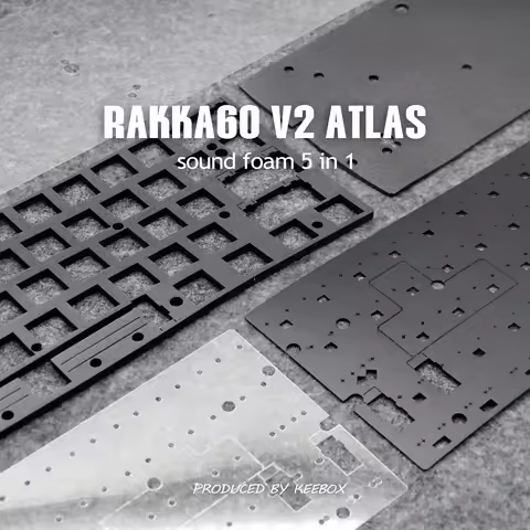 RAKKA60 V2 ATLAS Mechanical Keyboard Foam Sound Package Typing Improvement Sound Modified 5 In 1 For