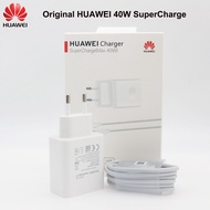 อะแดปเตอร์ชาร์จซูเปอร์ชาร์จ4A Huawei P20 40W ที่ชาร์จความเร็วสูง10V ของแท้5A สาย USB Type C สำหรับ Nova 5 T Pro Mate 30 40 Pro P 20 30 40