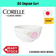 Corelle Loose (409-LP) Chinese Rice Bowl Country Rose / Sakura / Provence Garden / European Herbs / Daisy Field) Mangkuk