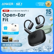 [HOT] ANKER soundcore AeroFit 2, Open-Ear Headphones, Translation Earbuds Real Time, 4 Adjustable Po