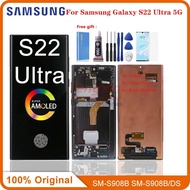 6.8'' NEW Original Display For Samsung S22 Ultra LCD Touch Screen Digitizer For Samsung Galaxy S22 U