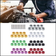 Zone 9pcs M8x1 25 Engine Exhaust Manifold Bolts Washers Aluminum for Vehicles