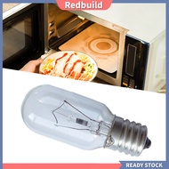 redbuild|  2Pcs E17 Oven Bulb High Temperature Resistance Professional Glass Microwave Stovetop Oven Lamp for Dryer
