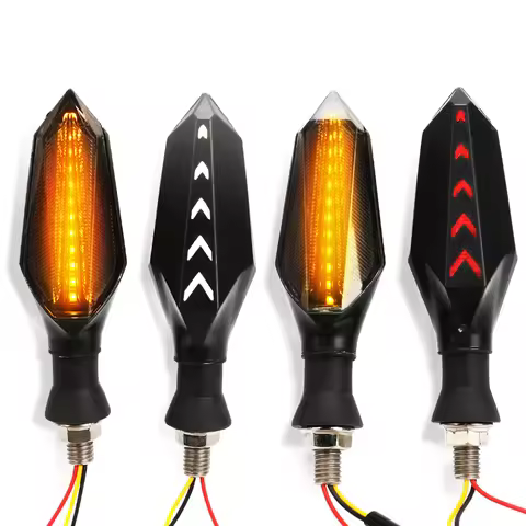 For Kawasaki NINJA 300 400 ER6N ZX6R ZX9R ZX12R Z800 Z750 Z250 LED Turn Signals Light Flasher Stop T