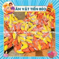 Bag of 60 Fried Fish Balls Snack Bim Bim, genuine Minh Chau fried fish balls snacks, snacks