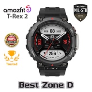 Amazfit T-Rex 2 (Ember Black) Smartwatch | Military-grade Toughness | 24-day Battery Life | GPS | HD AMOLED | 150+ Sports Mode | 24 Hour Health Monitoring | 10 ATM | T Rex 2 | TRex 2