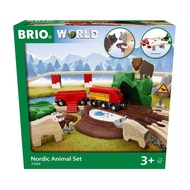 BRIO Forest Animal Set 33988 (26 Pieces) Wooden Rail Toy 3 Years Old and Up