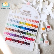 Popular 58 Color Korean Macaron Sweetheart gel Set Macaron Set of Nail Gel Polish with chart (With B