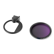 Clip on 67mm ND2-32 Magnetic Phone Lens Filter Kit Phone Clip with Magnetic Adapter Ring for Phone 6