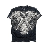 Y2K Affliction Retro T-shirt Women Style Streetwear Tee Gothic Skull Cross Print Trendy Graphic T-sh