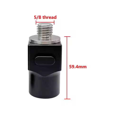 New Black 5/8-11 Thread Quick Release Adapter for Trimble Total Station Prism Pole, GPS GNSS RTK Tri
