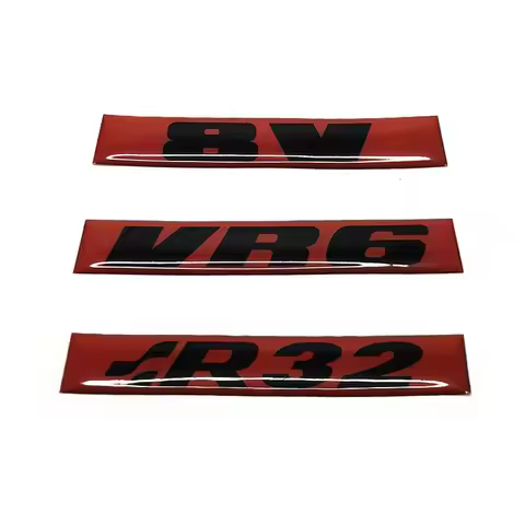 Golf II Emblems Nameplate PVC 8V VR6 R32 Decor Car Sticker Door Two Side Badge Grill Front Emblem
