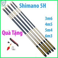 Cần câu tay Shimano 5H đủ size 3m6 4m5 5m4 6m3 [Tặng Phụ kiện giá 50k].. cần câu tay cần câu tay shi