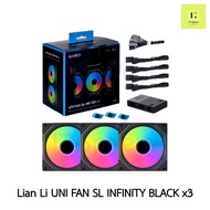 [ ดูดเข้า - ดูดออก] พัดลมเคส Lian Li SL120 V2 rgb BLACK WHITE สีขาว สีดำ 1ตัว Fan case fancase  120m