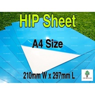 Kepingan HIP Sheet. A4 saiz. HIPs Sheet