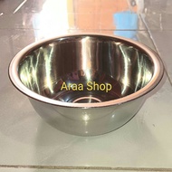 Stainless Steel Basin 18cm 555 / Basi Stenlis Thick Concave 18cm brand 555 / Round Concave Stenles B