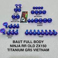 Original VIETNAM NINJA RR OLD ZX150 GR5 FULL BODY TITANIUM BOLT