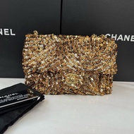 Chanel金色亮片CF mini