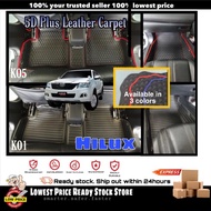 5D Plus Carpet Toyota Hilux Vigo/Revo Pu Leather Non Slip Floor Mat