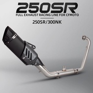 Slip on For CFMoto NK 250 250NK NK250 300sr NK300 Motorcycle Exhaust System Escape Modified Front Mi