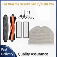 For Dreame D10s Pro / D9 Max Gen 2 Robot Vacuum Cleaner Accessories Main Side Brush Filter Mop