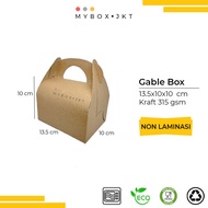 Gable Box Hampers Souvenir Gift Pack Snack 13.5x10x10 Non Laminasi