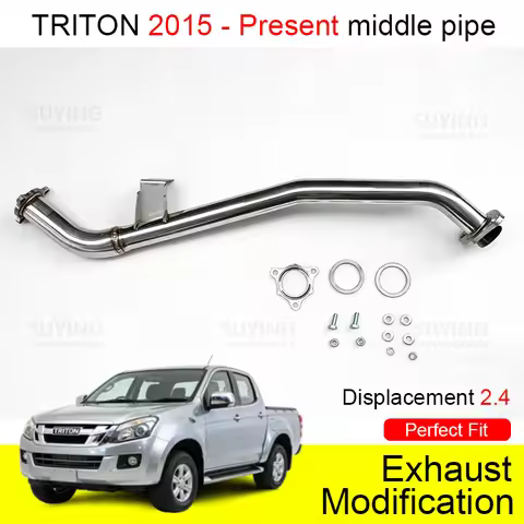 triton 2015 2.4L present 4x4 Accessories Exhaust System Performance Exhaust Downpipe For Mitsubishi 