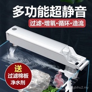 Jinlijia Filter Set Three-in-One Submersible Pump Filter Box Aquarium Filter Mute Fish Tank White Fi