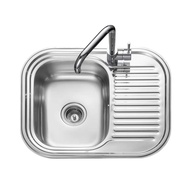 MEX รุ่น MINI6B อ่างล้างจาน 1 หลุม 1 ที่พัก ขนาดอ่าง 62.5 x 50 ซม. สเตนเลส สตีล AISI 304