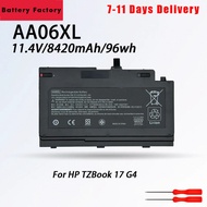 AA06XL 11.4V 96WH For HP ZBook 17 Laptop Battery G4 G4-1JA88AW G4-1RQ78EA G4-Y3J82AV HSTNN-DB7L 8525