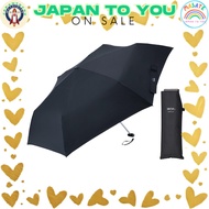 Waterfront folding umbrella, CiRiC series "Poke Flat 2.0 Fold" Black 55cm. Original fabric made from