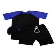 BI A84 Boys' Swimsuit Set 3th-6th, includes swimming cap Size M, L, XL