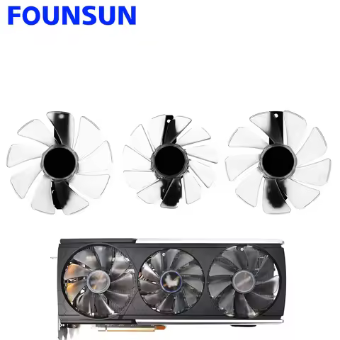 FD10015M12D FDC10H12D9-C Replacement Cooling Fan For Sapphire RX 5700 XT 8GB NITRO Video Card Cooler