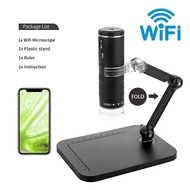 DC 5V 1000X Digital Microscope HD LED WiFi USB Microscope Mobile Phone Microscope Camera with Stand