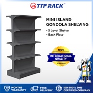 TTF Rack™ (MINI ISLAND GONDOLA) ISLAND Gondola Back PLATE /Storage Rack/Shopping Mall Display Rack/ 