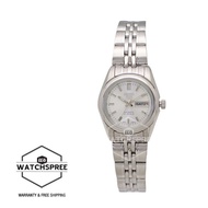 Seiko 5 Women’s Automatic Silver Stainless Steel Band Watch SYMA27K1