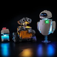 LED Light for Lego 43279 Wall-E and EVE Set, Light Kit Compatible with Lego 43279 Building Blocks Mo