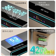 Button Pressurized Household Jiuwu Music Digital Waist Display Shower Light Square Atmosphere Big Pi