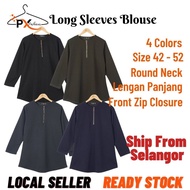 PX Baju Fesyen Wanita Lengan Panjang Blouse Baju Fesyen Wanita Long Sleeves Blouse 4510