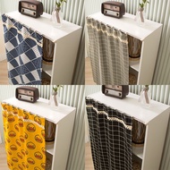 Kitchen curtains Kitchen Cabinet Door Slide Rail Self-Adhesive Curtain Rack  No Door Open Cloakroom Dustproof Door Curtain Shelter Try Cabinet Curtain