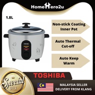 Toshiba RC-T18CEMY(GY) 1.8L Conventional Rice Cooker Periuk Nasi Elektrik - Homehero2u