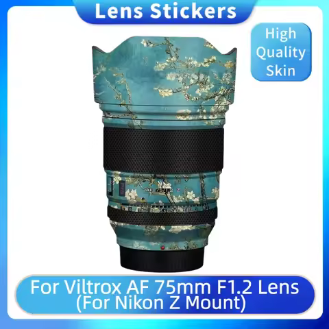 Decal Skin for Viltrox AF 75mm F1.2 Pro Lens Decal Skin for Viltrox AF75 F1.2 Pro Lens Sticker 75F1.