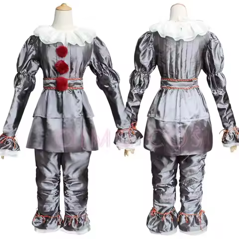 !Pennywise Cosplay Stephen King Costume Anime Party Uniform Halloween Adult For s renFK3^