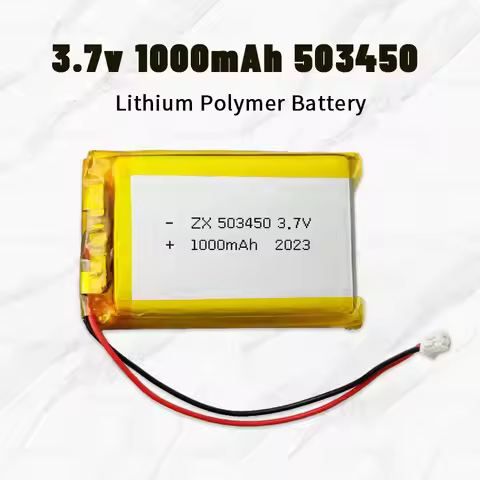 503450 Battery Lipo 3.7V 1000mAh 053450 Lithium batteries Polymer Rechargeable cell for Tablets Navi