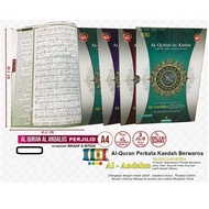 ALQURAN AL-ANDALUS PERJILID(3 Jilid)SOFCOVER QURAN WITH HARDCASE BOX : PERKATA & WAQAF IBTIDA (Size 