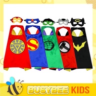 Kids boy girl Pretend to Play Superhero Avengers Cosplay Costume Felt Face Mask & Cape / Kostum Cosp
