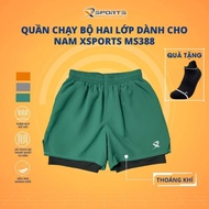 XSPORT 2-layer jogging pants for men, high quality, breathable MS388