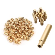 3D Printing Brass Nuts M3x4x5mm Threaded Inserts Heat Set Insert Tip for M3 &amp Welding Adapter Hea