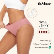 (Heavy Flow) FitnBare Menstrual Underwear - Menstrual Panties - Period Panties | Sweet Jenny Magic U