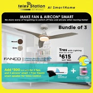 [BUNDLE PROMO] MAKE FAN &amp; AIRCON SMART.. FANCO TRES and Aircon Controller + Smart Voice Control